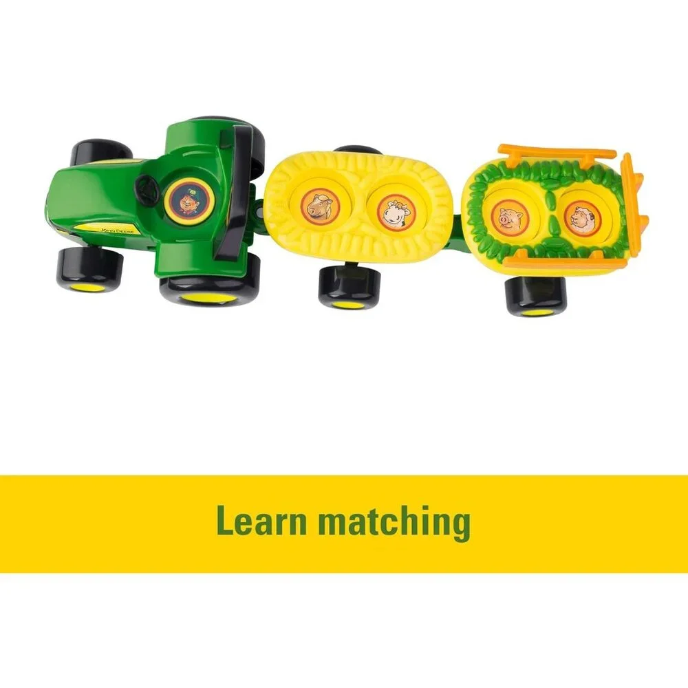 John Deere Animal Sounds Hayride Musical Tractor Toy - Musical Hayride Toddler T - Picture 4 of 7